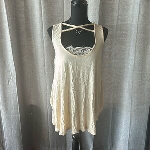 Cream POL Lace Dress